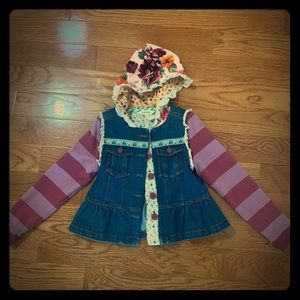 Girls Matilda Jane Jean Jacket. Size 6